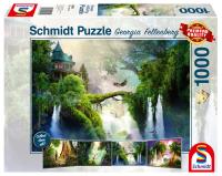 Puzzle PQ 1000 Zaczarowany wodospad G3. Wydawca: Schmidt Spiele Puzzle. SmakLiter.pl Opakowanie Puzzle PQ 1000 Zaczarowany wodospad G3