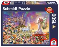 Puzzle PQ 1500 Baśniowa kraina G3. Wydawca: Schmidt. SmakLiter.pl Opakowanie Puzzle PQ 1500 Baśniowa kraina G3