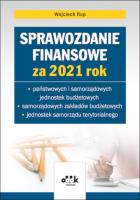 Sprawozdanie finansowe za 2021. Autor: Rup Wojciech. SmakLiter.pl Okładka książki Sprawozdanie finansowe za 2021