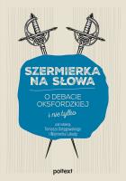 Szermierka na słowa. Autor: Opracowanie zbiorowe. SmakLiter.pl Okładka książki Szermierka na słowa
