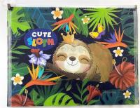 Opakowanie Teczka A4+ z plastikowym suwakiem Leniwiec FRESH