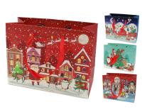 Torba prezentowa świąteczna 17,5x23,5x8 mix. Wydawca: OneDollar. SmakLiter.pl Opakowanie Torba prezentowa świąteczna 17,5x23,5x8 mix