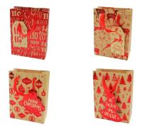 Torba prezentowa świąteczna 23,5x17,5x8 mix. Wydawca: OneDollar. SmakLiter.pl Opakowanie Torba prezentowa świąteczna 23,5x17,5x8 mix