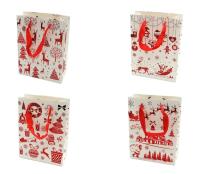 Torba prezentowa świąteczna 23,5x17,5x8 mix. Wydawca: OneDollar. SmakLiter.pl Opakowanie Torba prezentowa świąteczna 23,5x17,5x8 mix