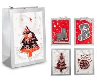 Torba prezentowa świąteczna 3D 23,5x17,5x8 mix. Wydawca: OneDollar. SmakLiter.pl Opakowanie Torba prezentowa świąteczna 3D 23,5x17,5x8 mix