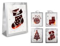 Torba prezentowa świąteczna 3D 32x26x10 mix. Wydawca: OneDollar. SmakLiter.pl Opakowanie Torba prezentowa świąteczna 3D 32x26x10 mix