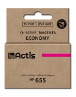 Opakowanie Tusz ACTIS KH-655MR (zamiennik HP 655 CZ111AE; Standard; 12 ml; czerwony)