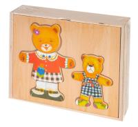 Opakowanie Układanka drewniana Dwa misie