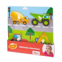 Opakowanie Układanka drewniana Pojazd uchwyty