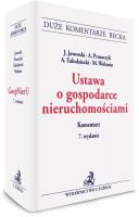 Okładka książki Ustawa o gospodarce nieruchomościami. Komentarz