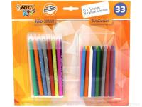 Opakowanie Zestaw do kolorowania BIC Kids flamastry 18 kolorów + kredki świecowe 15 kolorów blister
