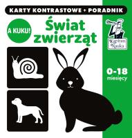 A kuku! Świat Zwierząt Karty kontrastowe + poradnik. Autor: Błachnio-Parzych Anna. SmakLiter.pl Okładka książki A kuku! Świat Zwierząt Karty kontrastowe + poradnik