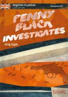 Angielski kryminał z ćw. Penny Black Investigates. Autor: Greg Gajek. SmakLiter.pl Okładka książki Angielski kryminał z ćw. Penny Black Investigates