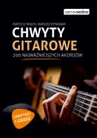 Chwyty gitarowe. Autor: Mateusz Małek, Mariusz Rymaniak. SmakLiter.pl Okładka książki Chwyty gitarowe