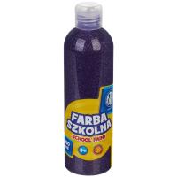 Opakowanie Farba szkolna Astra 250ml brokatowa fioletowa