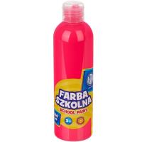 Opakowanie Farba szkolna Astra 250ml fluorescencyjna różowa