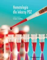 Hematologia dla lekarzy POZ. Autor: Charliński Grzegorz. SmakLiter.pl Okładka książki Hematologia dla lekarzy POZ