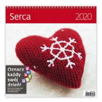 Opakowanie Kalendarz wieloplanszowy Serca 30x30 2020