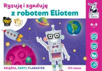 Kapitan Nauka Rysuję i zgaduję z robotem Eliotem. Autor: Dybowska Bożena Grabek Anna. SmakLiter.pl Okładka książki Kapitan Nauka Rysuję i zgaduję z robotem Eliotem