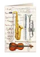 Opakowanie Karnet B6 + koperta 5648 Instrumenty