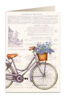 Opakowanie Karnet B6 + koperta 5973 Rower i kwiaty