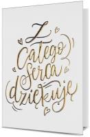 Opakowanie Karnet B6 Podziękowania HM200-1484