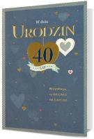 Opakowanie Karnet B6 Urodziny 40 HM200-2451