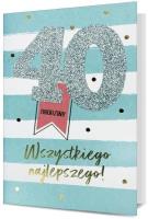 Opakowanie Karnet B6 Urodziny 40 HM200-2499