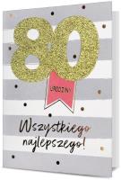 Opakowanie Karnet B6 Urodziny 80 HM200-2513