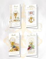 Opakowanie Karnet DL De Lux. Złocony Komunia MIX (10szt.)