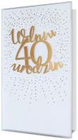 Opakowanie Karnet KL B6 Urodziny 40 HM100-978