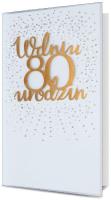 Opakowanie Karnet KL B6 Urodziny 80 HM100-982