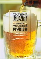 Opakowanie Karnet PR-363 Urodziny Piwo