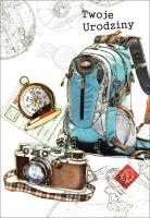 Opakowanie Karnet Urodziny n naklejanymi cyframi HM-200-1222