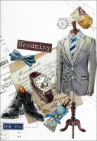 Opakowanie Karnet Urodziny n naklejanymi cyframi HM-200-1225