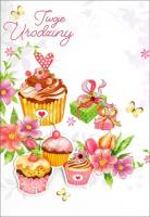 Opakowanie Karnet Urodziny n naklejanymi cyframi HM-200-1229