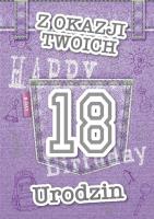 Okładka książki Karnet Urodziny Osiemnastka GM-822