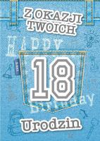 Okładka książki Karnet Urodziny Osiemnastka GM-823