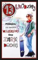 Opakowanie Kartka okolicznościowa Urodziny 13 U91