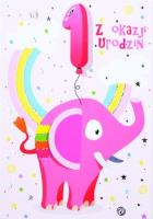 Opakowanie Kartka okolicznościowa Urodziny Roczek TS02