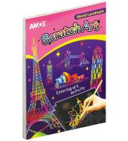Opakowanie Karty do zdrapywani Scratch Art 14ark 10x14cm