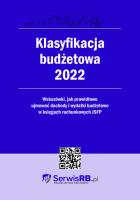 Okładka książki Klasyfikacja budżetowa 2022