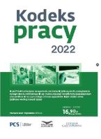 Okładka książki Kodeks Pracy 2022