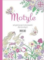 Kolorowanki dla dorosłych Motyle. Autor: Opracowanie zbiorowe. SmakLiter.pl Okładka książki Kolorowanki dla dorosłych Motyle