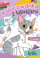 Okładka książki Kotki. Kolorowanka z tatuażami