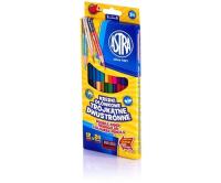 Opakowanie Kredki ołówkowe trójkątne dwustronne 12=24 + temperówka