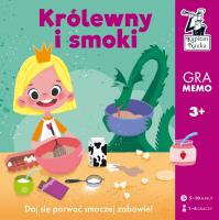 Królewny i smoki. Gra memo. Autor: Katarzyna Nowakowska-Sito. SmakLiter.pl Okładka książki Królewny i smoki. Gra memo