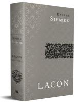 Lacon. Autor: Siemek Kasper. SmakLiter.pl Okładka książki Lacon