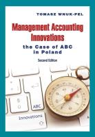 Okładka książki Management Accounting Innovations