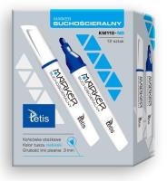 Marker suchościeralny niebieski KM110-NO (12szt). Wydawca: TETIS. SmakLiter.pl Opakowanie Marker suchościeralny niebieski KM110-NO (12szt)